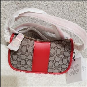 COACH Swinger Signature Jacquard Shoulder Bag